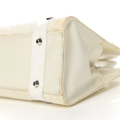 Christian Dior Nylon Cannage Stitched Small Lady Dior East West White 17 of 18