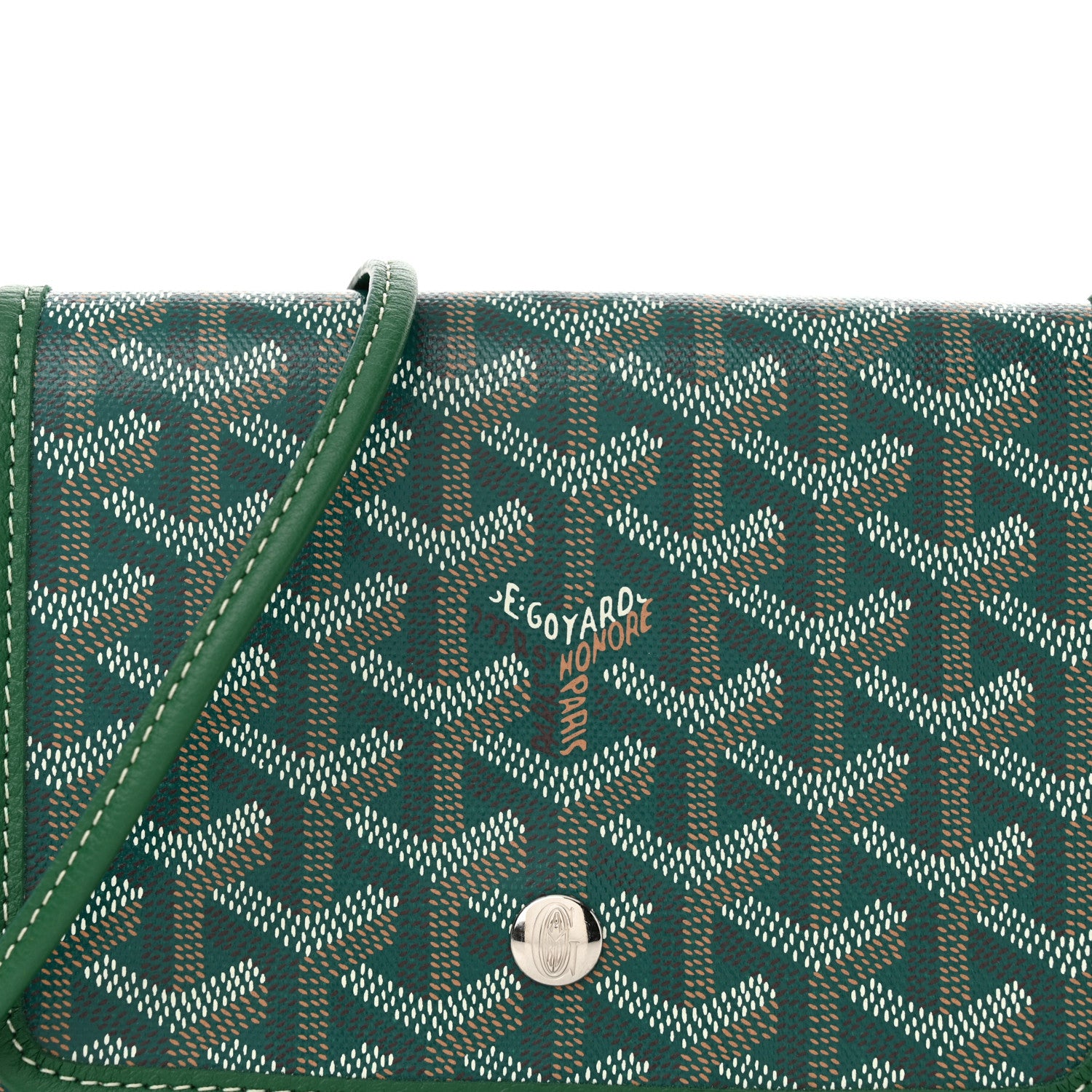 Goyard Goyardine Plumet Wallet Clutch Green 8 of 10
