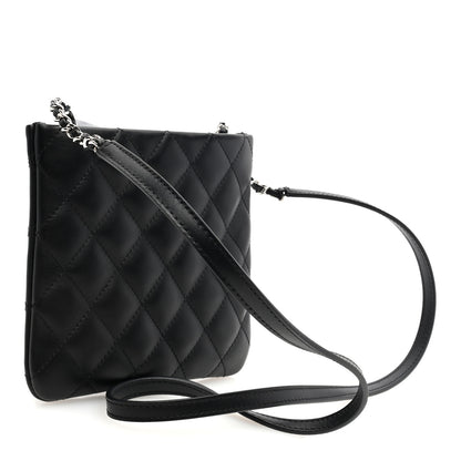 Chanel Lambskin Quilted Crossbody Bag Black 3 of 10