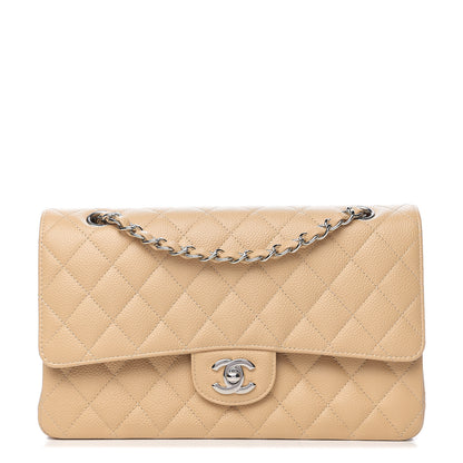 Chanel Caviar Quilted Medium Double Flap Beige 1 of 10