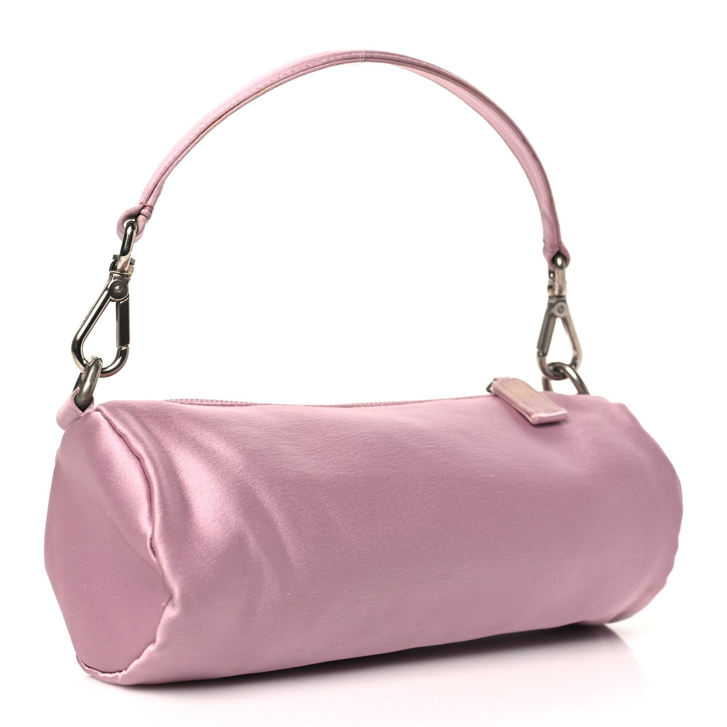 Prada Satin Raso Barrel Pochette Mughetto 3 of 12