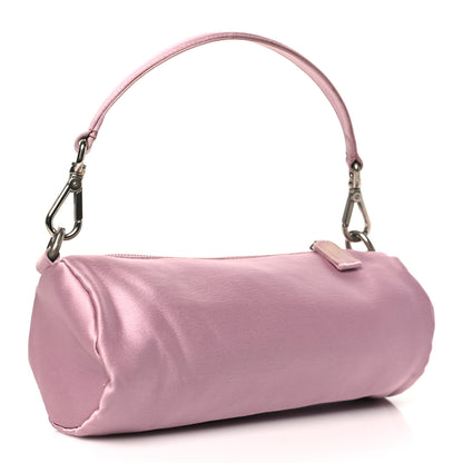 Prada Satin Raso Barrel Pochette Mughetto 3 of 12