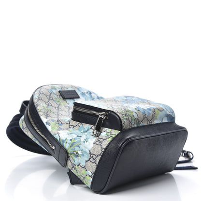 Gucci GG Supreme Monogram Blooms Small Day Backpack Blue 3 of 10