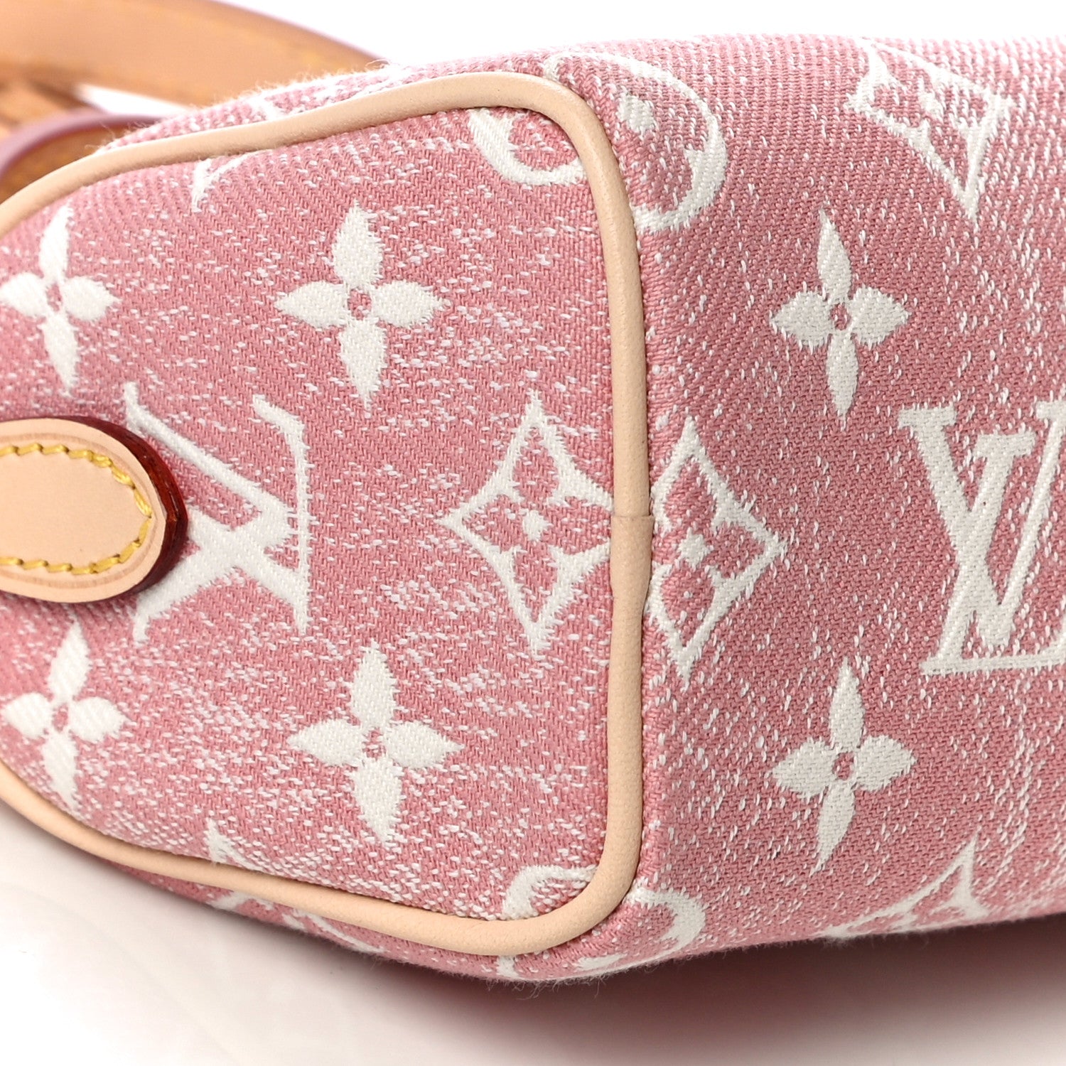 Louis Vuitton Monogram Jacquard Denim Nano Speedy Bandouliere Pink 9 of 9