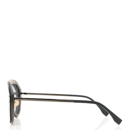 Fendi FF Fabulous Shield Sunglasses FF M0039/G/S Black 3 of 10