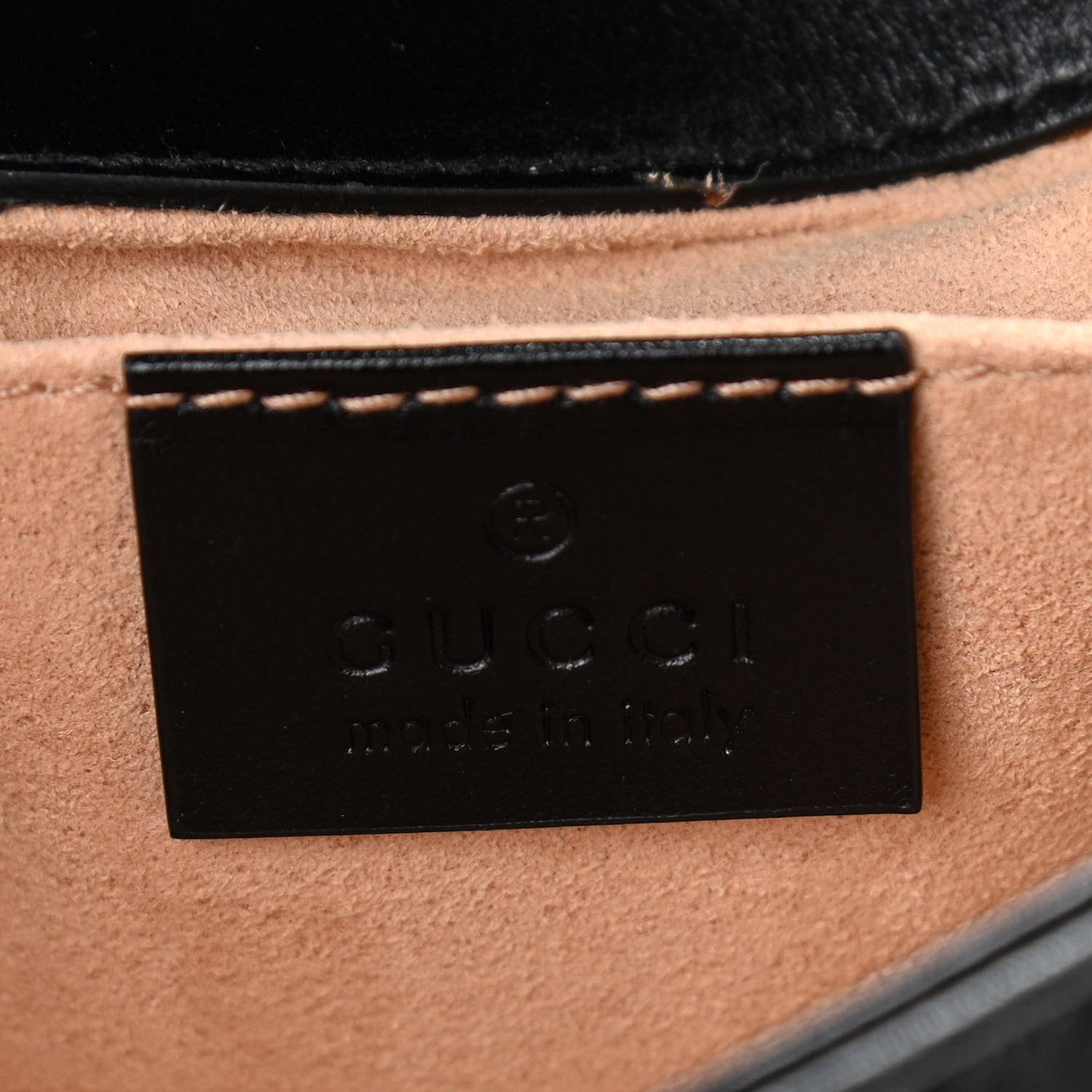 Gucci Calfskin Matelasse Mini GG Marmont Shoulder Bag Black 6 of 13