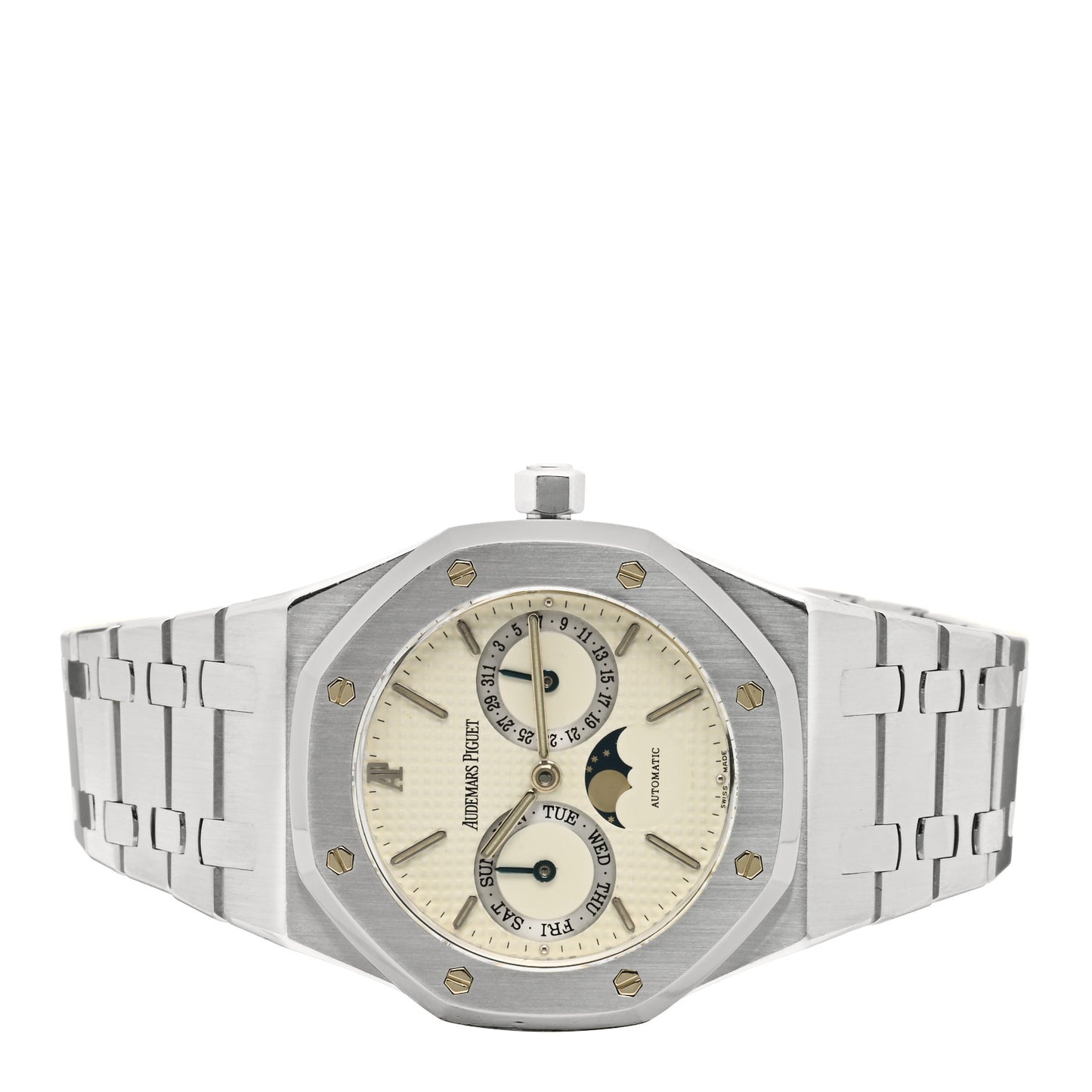 Stainless Steel 36mm Royal Oak Day-Date Moonphase Automatic Watch 25594.ST.OO.0789ST.05