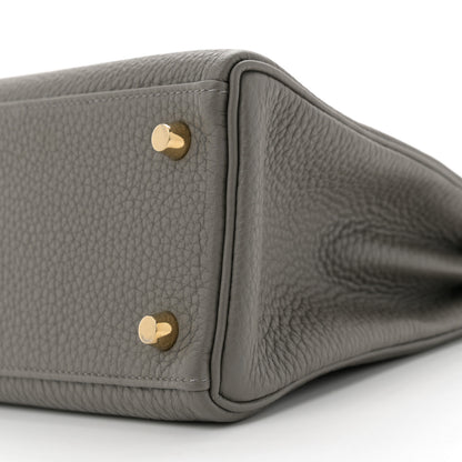 Hermes Togo Kelly Retourne 25 Gris Meyer 10 of 12