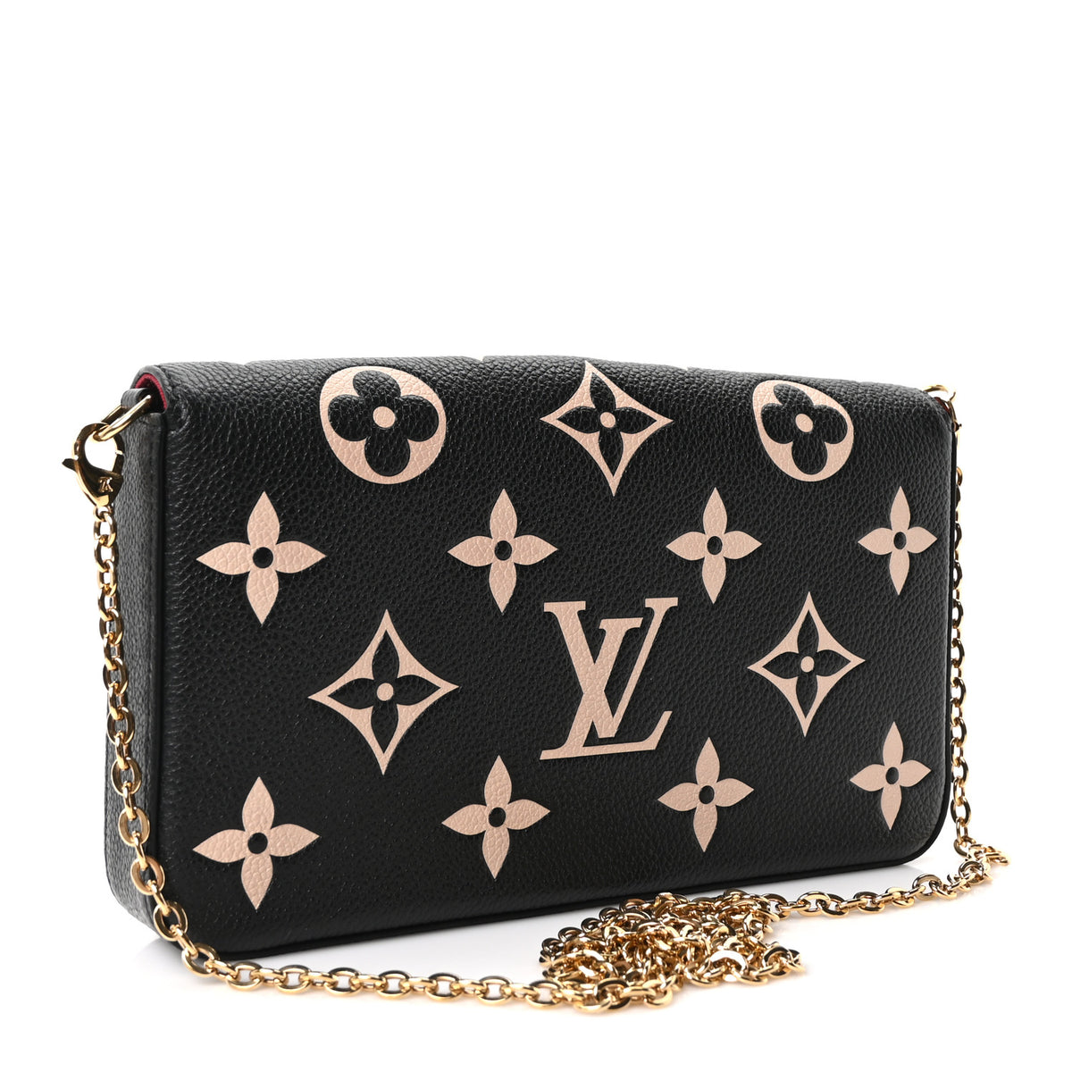 Empreinte Monogram Giant Felicie Pochette Black Beige