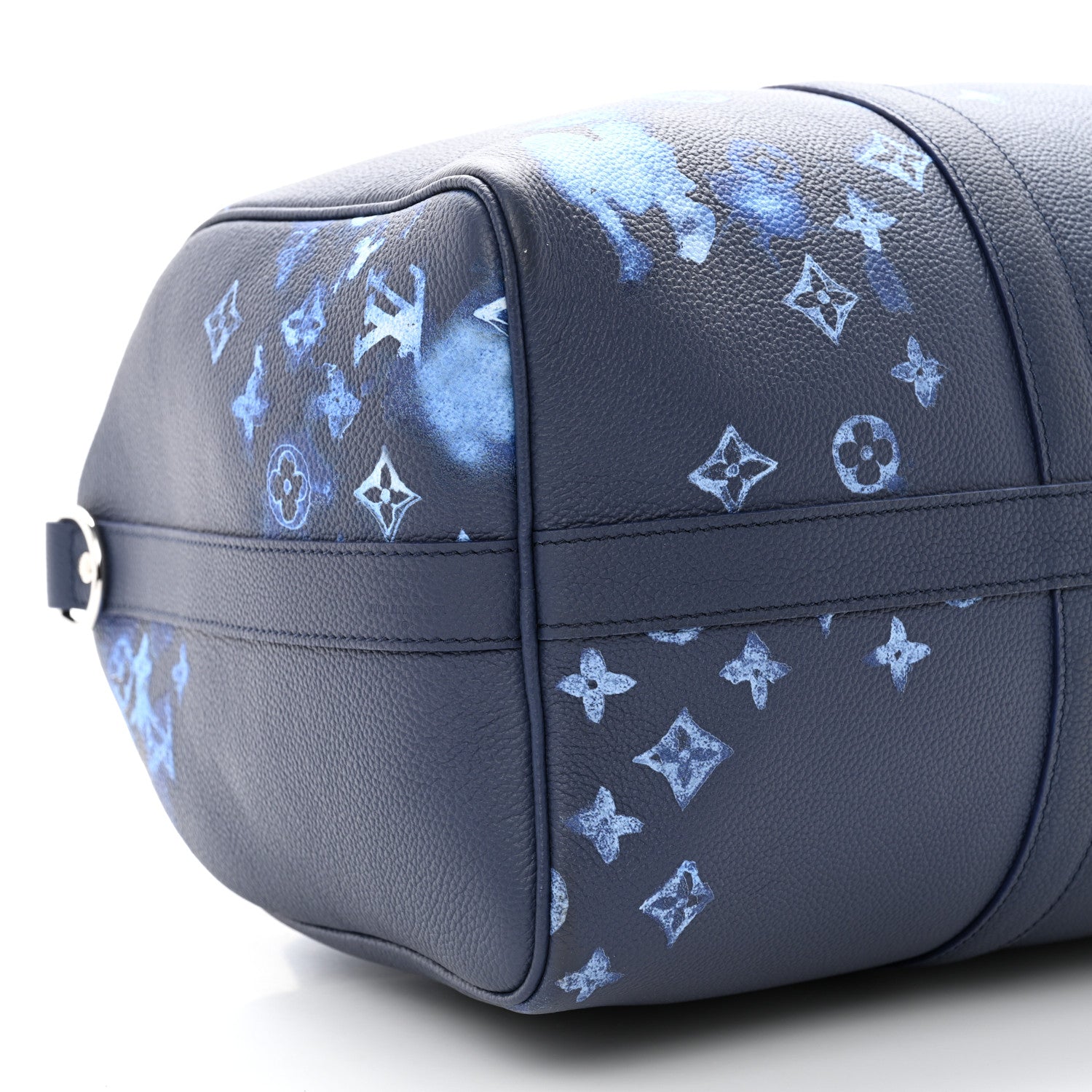 Louis Vuitton Monogram Ink Watercolor Keepall Bandouliere 40 Blue 6 of 8