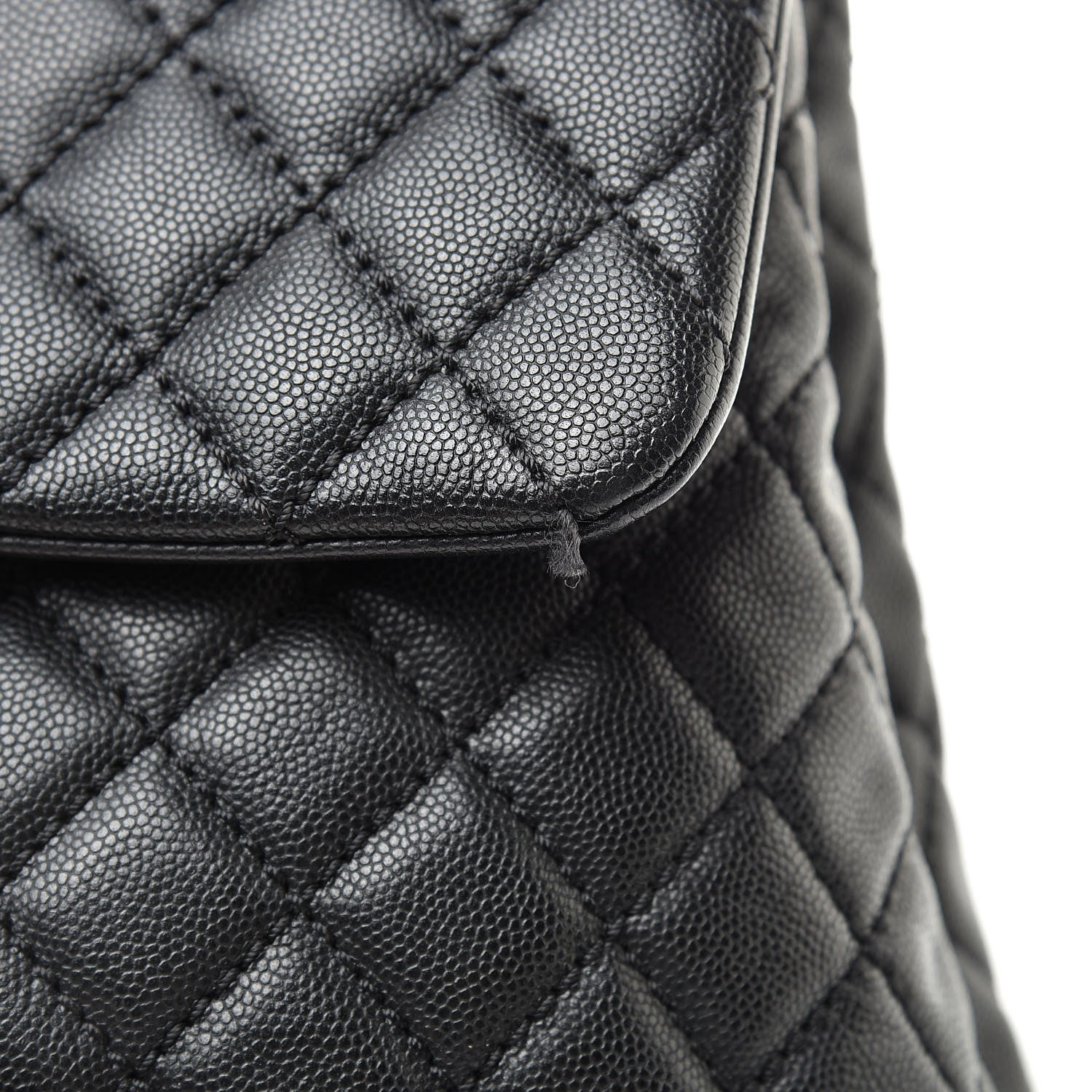Chanel Caviar Quilted Large Coco Handle Flap Black 11 of 11