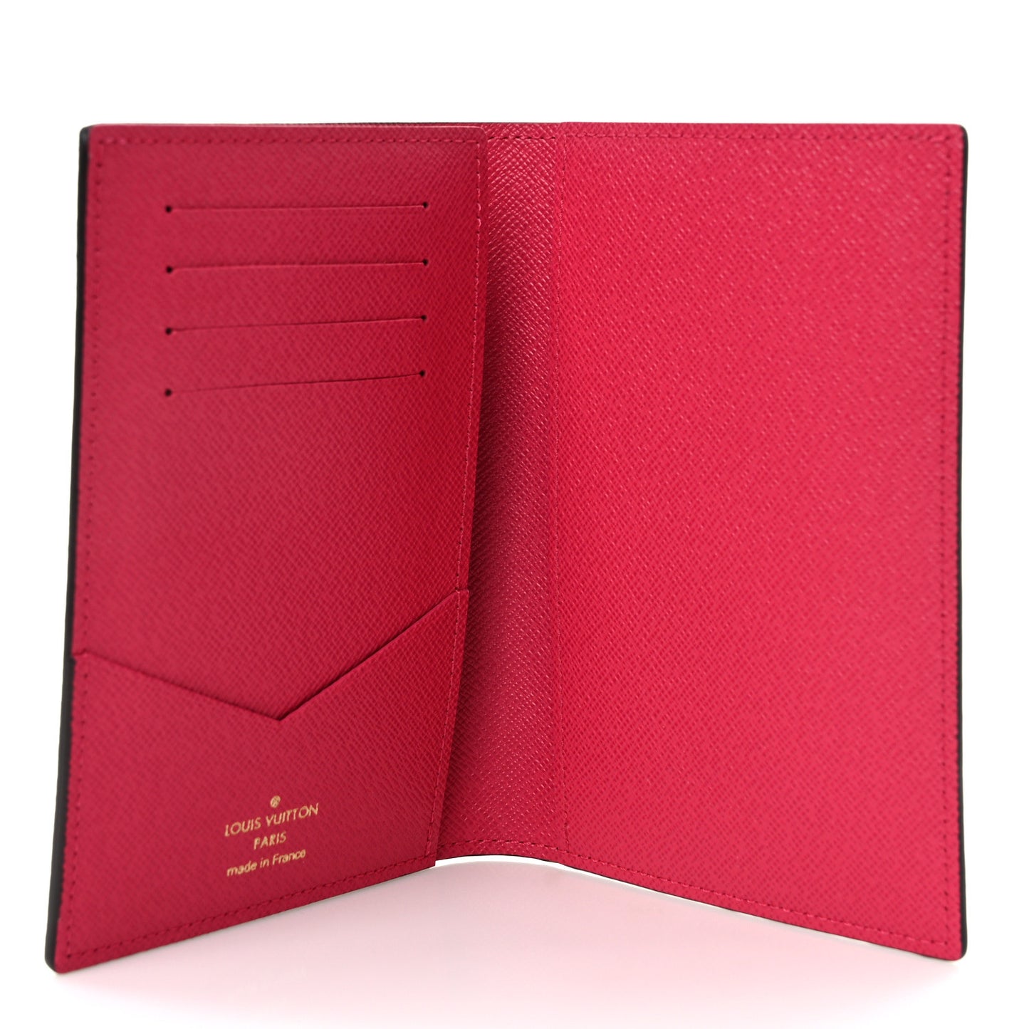 Monogram My LV Heritage Passport Cover Fuchsia White