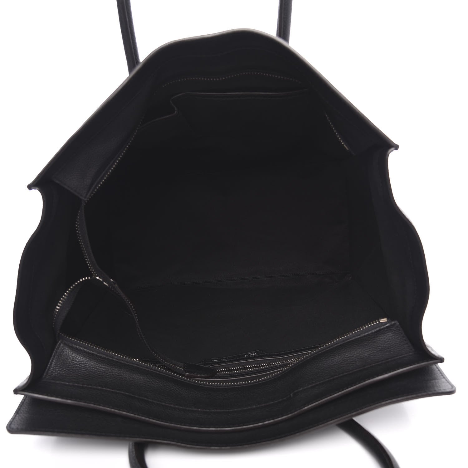 Celine Drummed Calfskin Medium Luggage Black 5 of 9