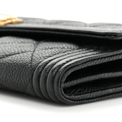 Chanel Caviar Quilted Large Boy Gusset Flap Wallet Black 13 of 15