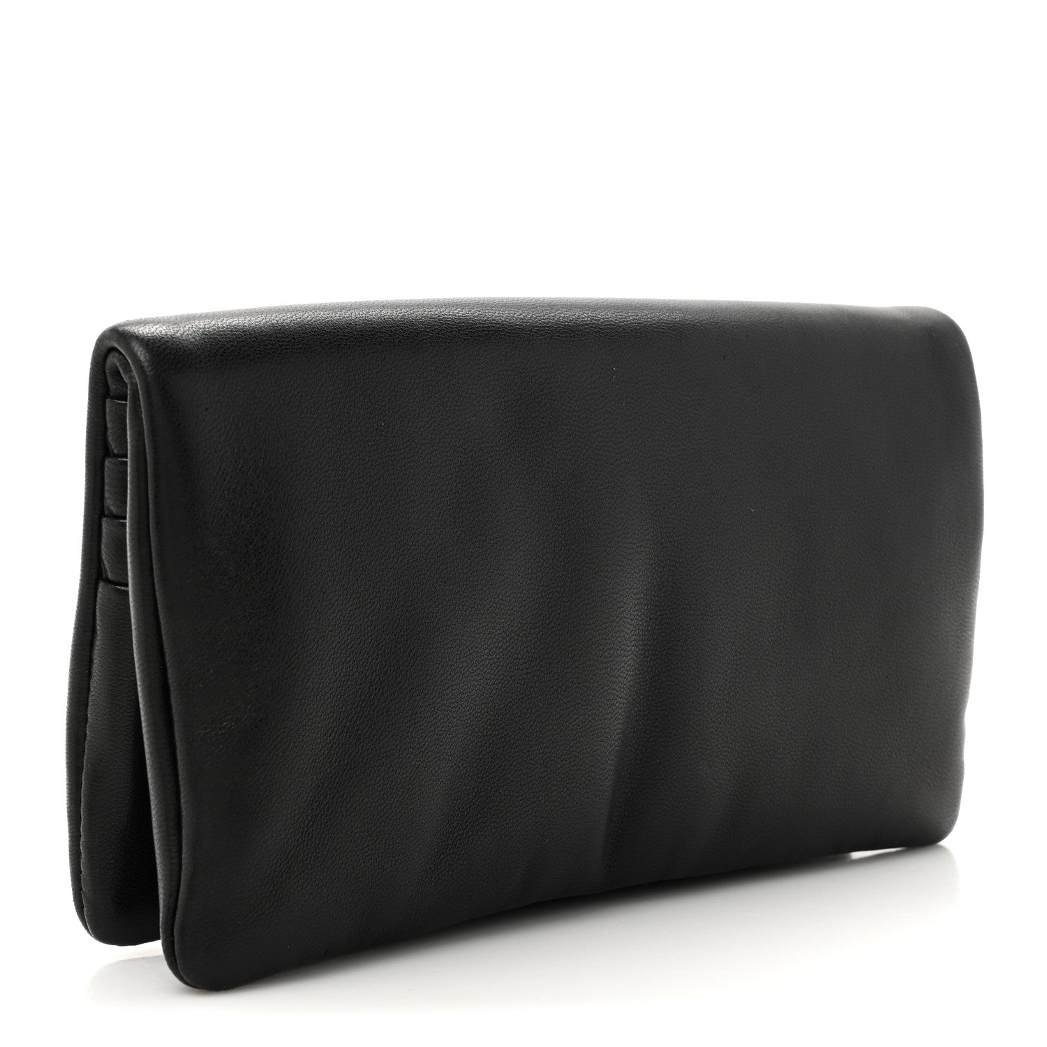 Saint Laurent Lambskin Large Calypso Bi-Fold Wallet Black 3 of 9