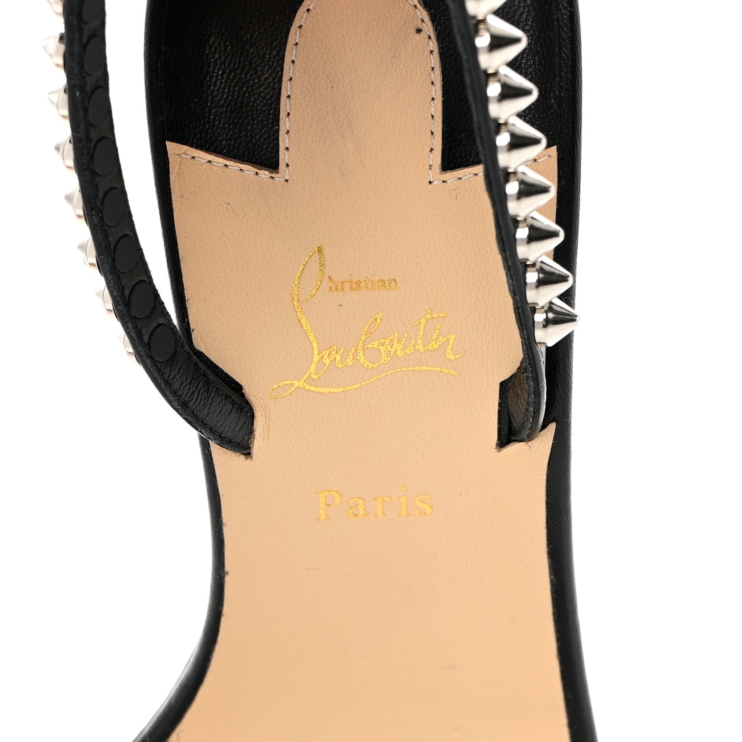 Christian Louboutin Kid Spiked So Me 100 Sandals 38 Black 6 of 12
