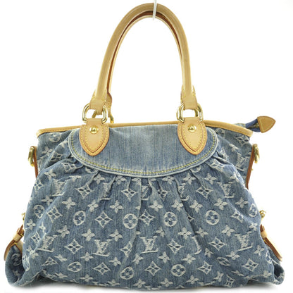 Louis Vuitton Denim Neo Cabby MM Blue 1 of 8
