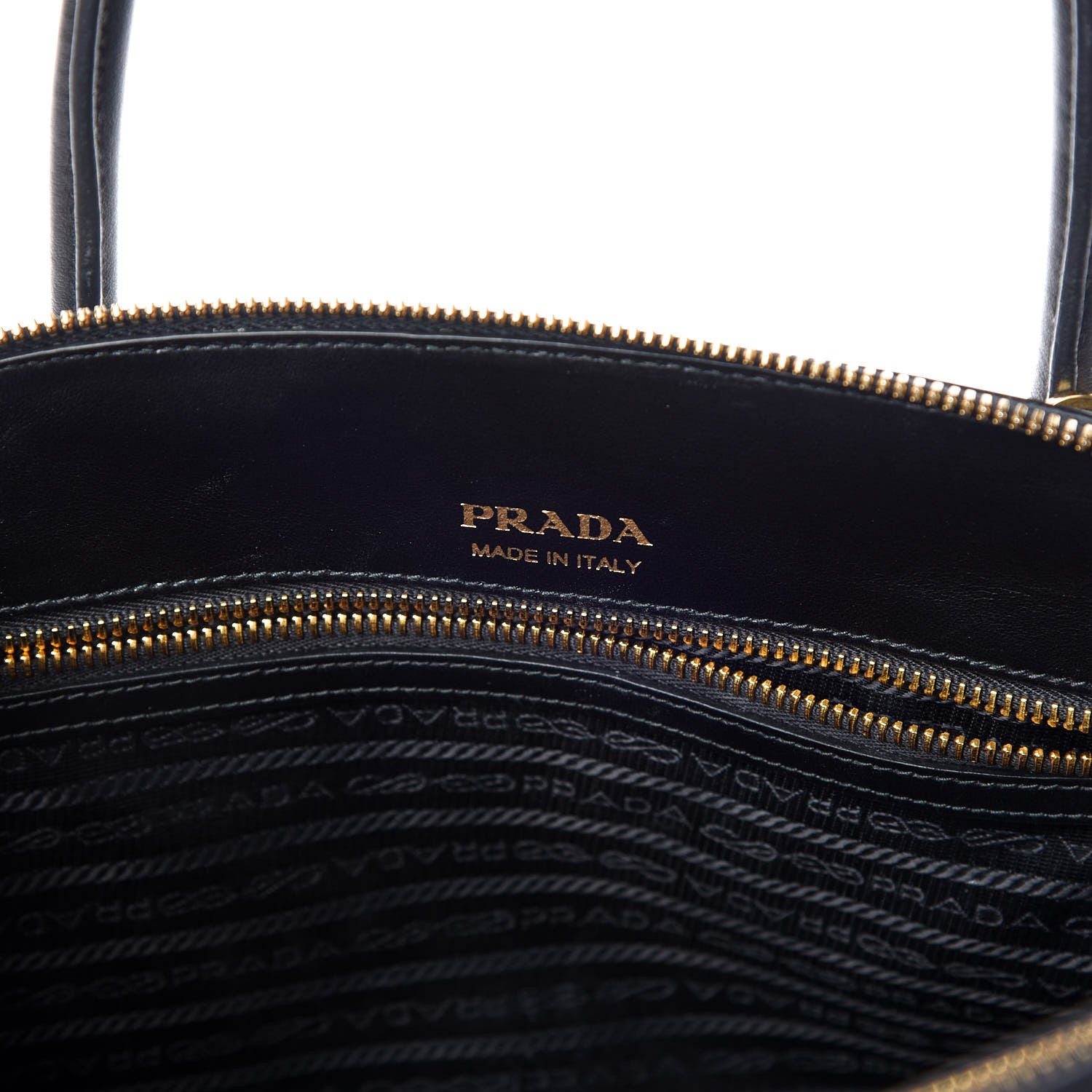 Prada City Calfskin Mirage Promenade Tote Black 9 of 10