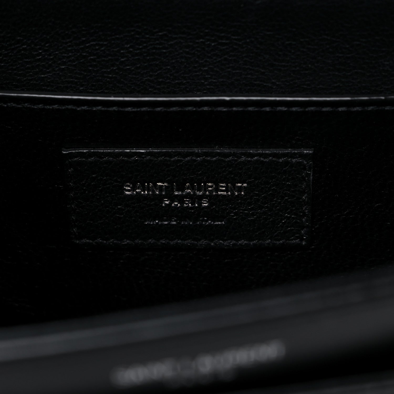 Saint Laurent Box Calfskin Monogram Medium Solferino Satchel Black 6 of 9