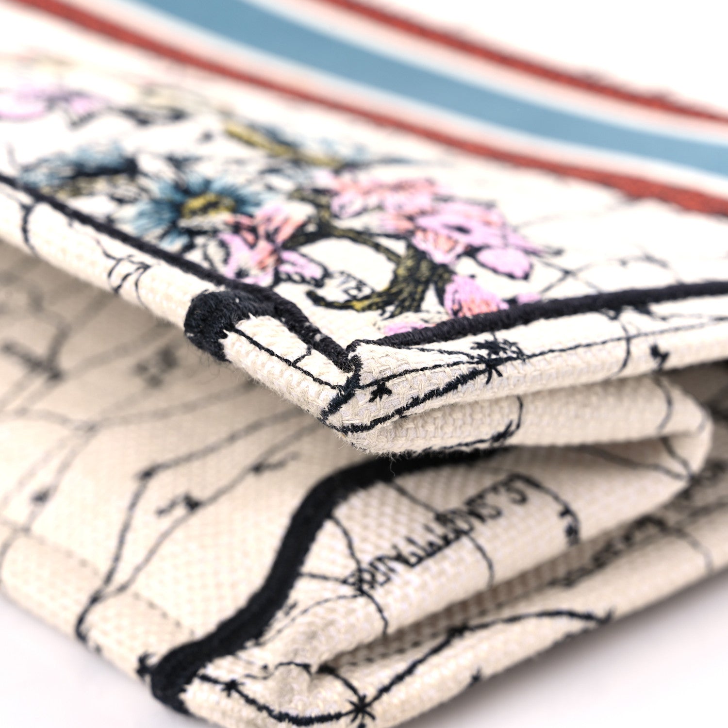 Christian Dior Canvas Embroidered Large Zodiac Book Tote Latte Multicolor 11 of 13