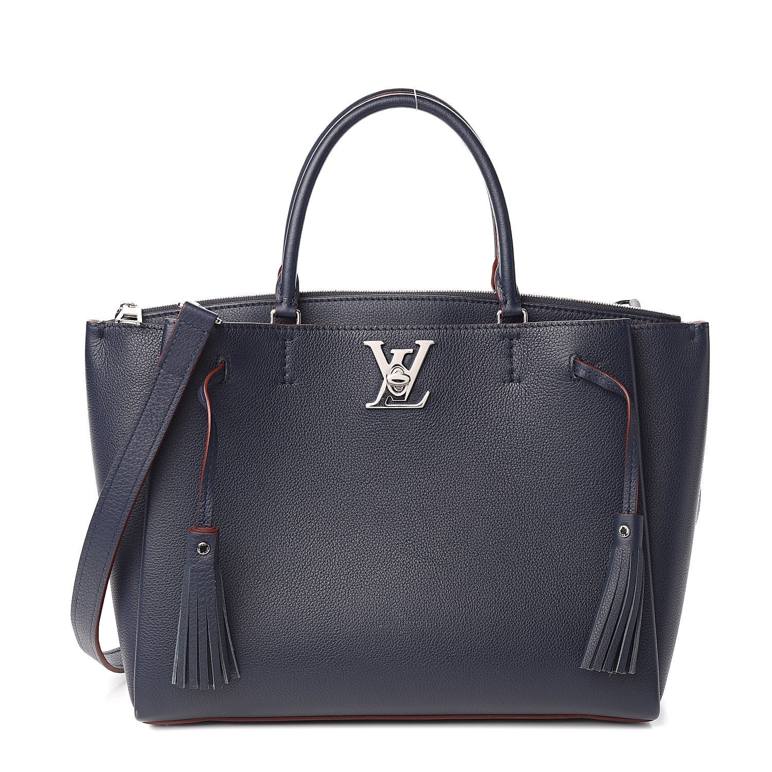 Louis Vuitton Calfskin Lockmeto Marine Rouge 1 of 12