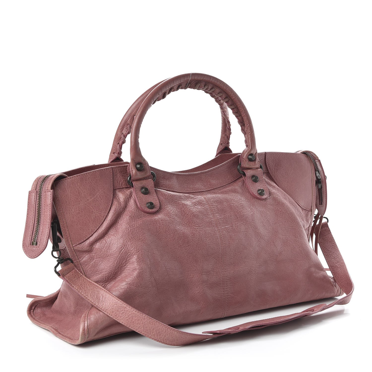 Balenciaga Agneau Classic Hardware Part Time Rose Bruyere 2 of 9
