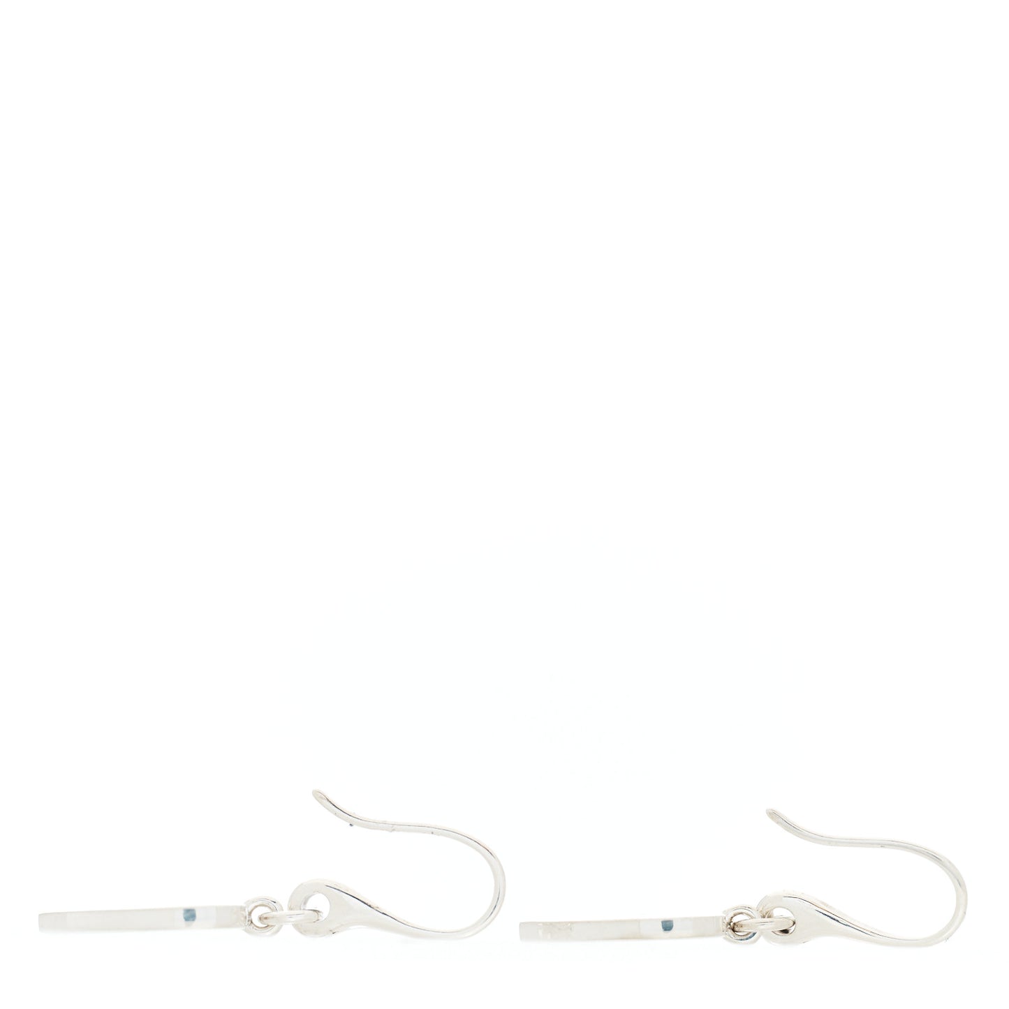 Sterling Silver Trademark Heart Drop Earrings