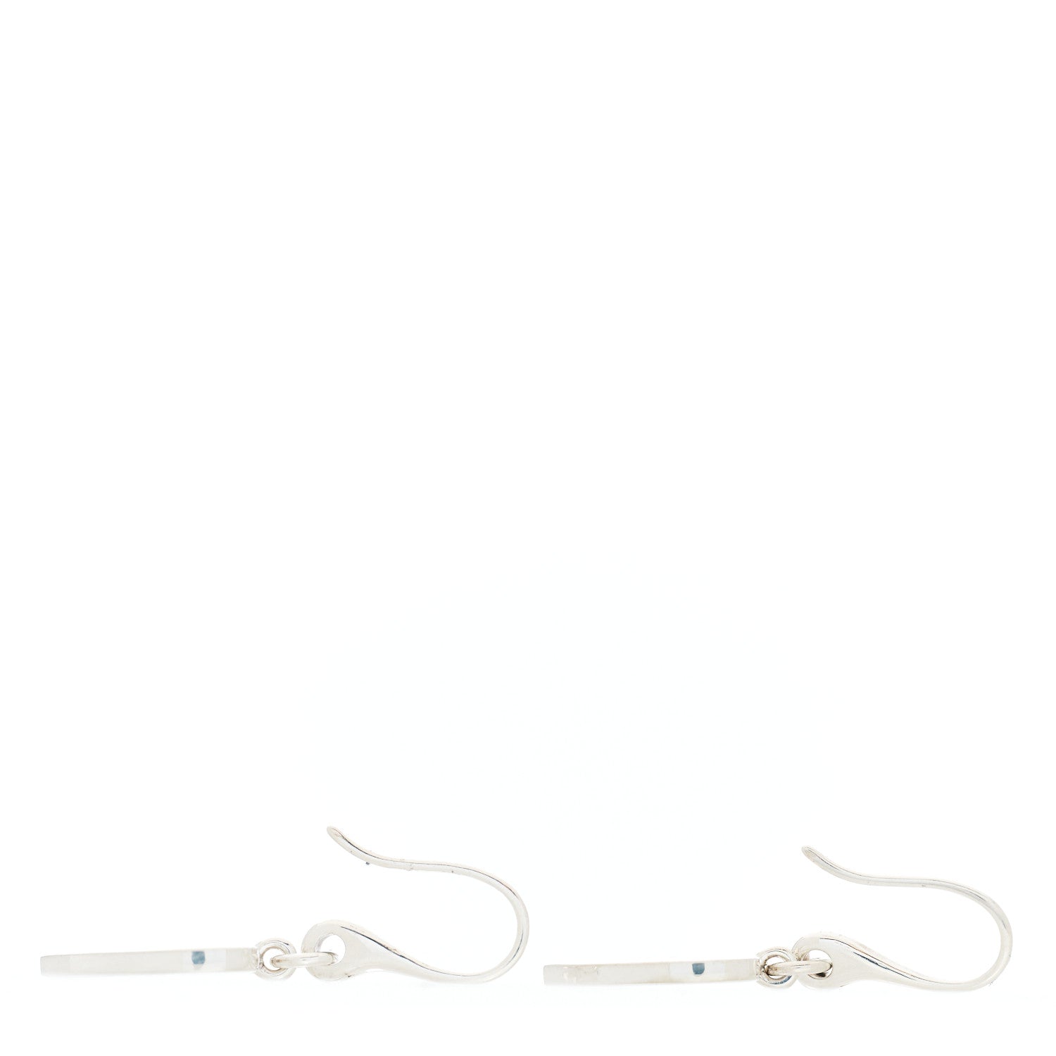 Gucci Sterling Silver Trademark Heart Drop Earrings 4 of 4
