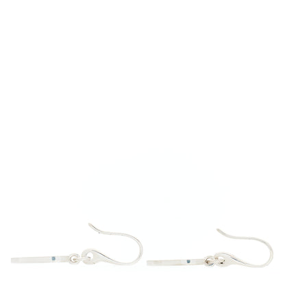 Gucci Sterling Silver Trademark Heart Drop Earrings 4 of 4