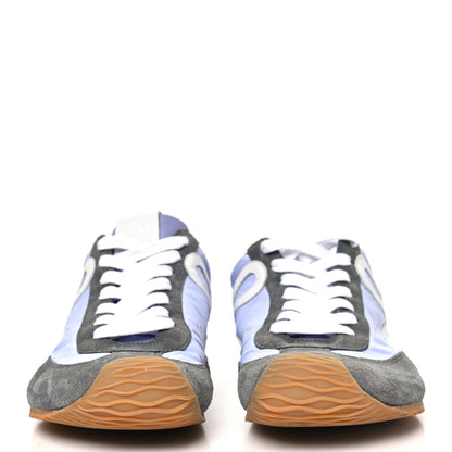Loewe Suede Calfskin Nylon Ballet Runner 2.0 Sneakers 39 Lilac White Grey 3 of 9