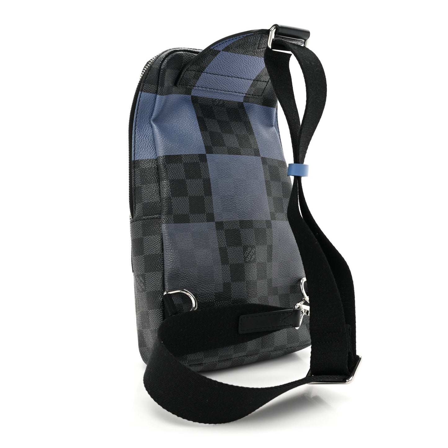 Damier Graphite Giant Avenue Sling Backpack Blue