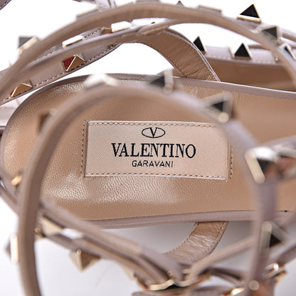 Valentino Garavani Patent Nappa Rockstud Ankle Strap 65mm Pumps 40.5 Poudre 9 of 10