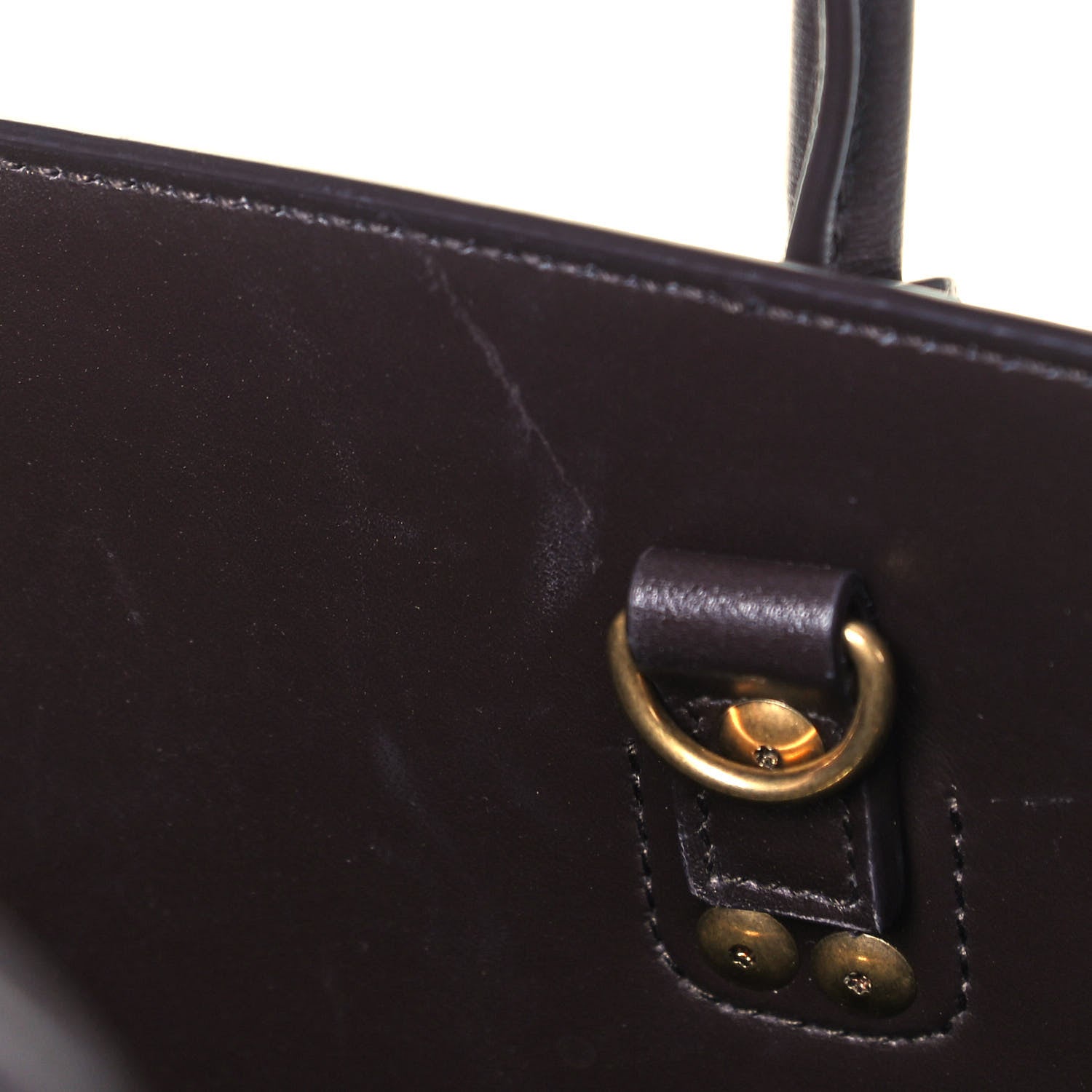 Saint Laurent Calfskin Baby Sac De Jour Chocolate 10 of 10