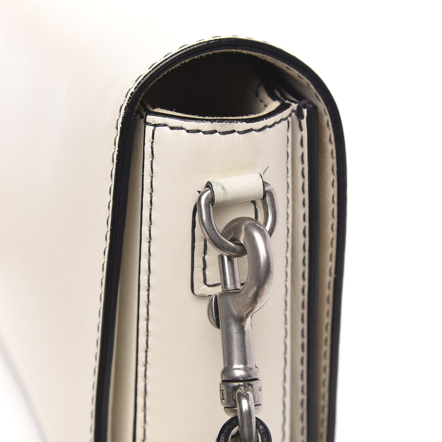 Smooth Calfskin Dio(r)evolution Flap Bag Off White