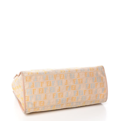 Fendi Zucchino Vitello Shopping Tote Beige Pastel Cipria 3 of 13