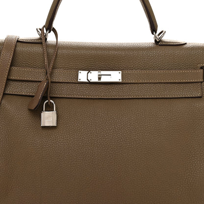 Hermes Togo Kelly Retourne 35 Etoupe 8 of 14