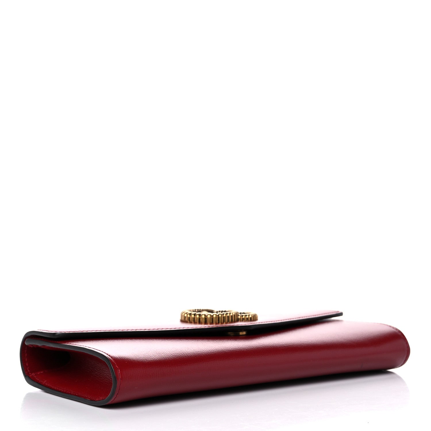 Gucci Textured Calfskin Torchon GG Broadway Envelope Clutch Romantic Cherry 4 of 11