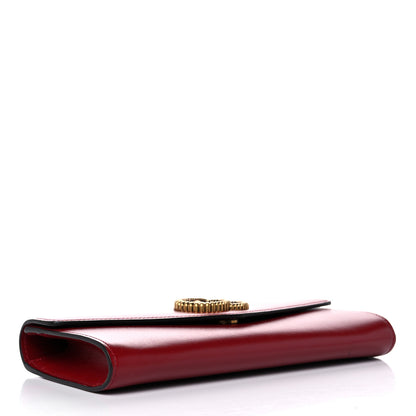 Gucci Textured Calfskin Torchon GG Broadway Envelope Clutch Romantic Cherry 4 of 11