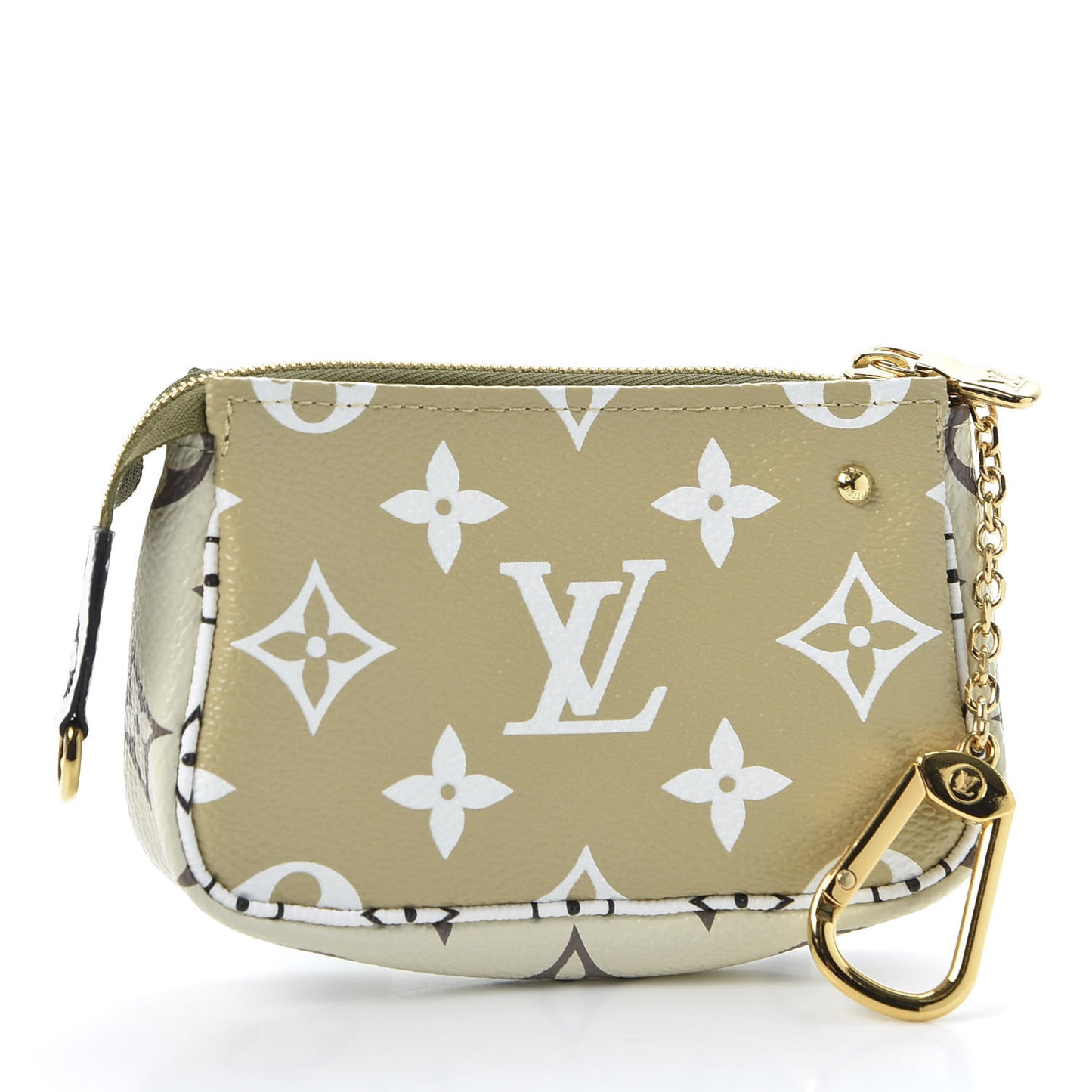 Monogram Giant Micro Pochette Accessories Kaki White