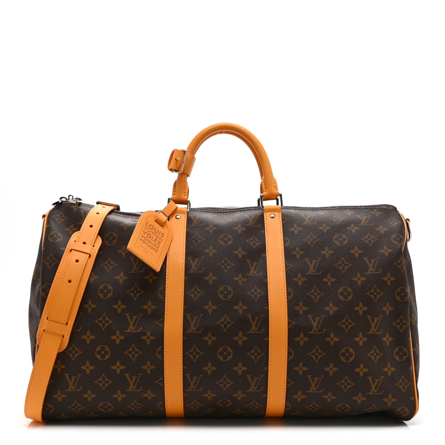 Louis Vuitton Monogram Macassar Keepall Bandouliere 50 Safran Yellow 1 of 8