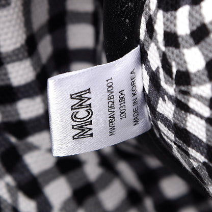 MCM Visetos Medium Reversible Shopper Tote Black 12 of 16