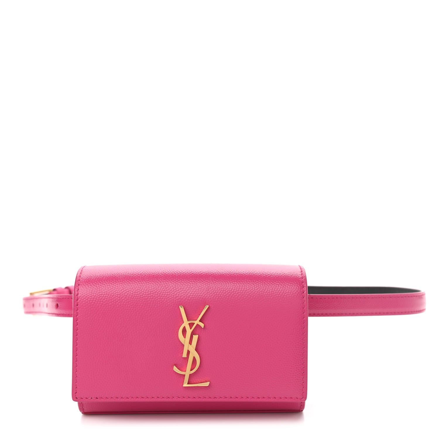 Saint Laurent Grain De Poudre Monogram Kate Belt Bag Fuchsia 1 of 10