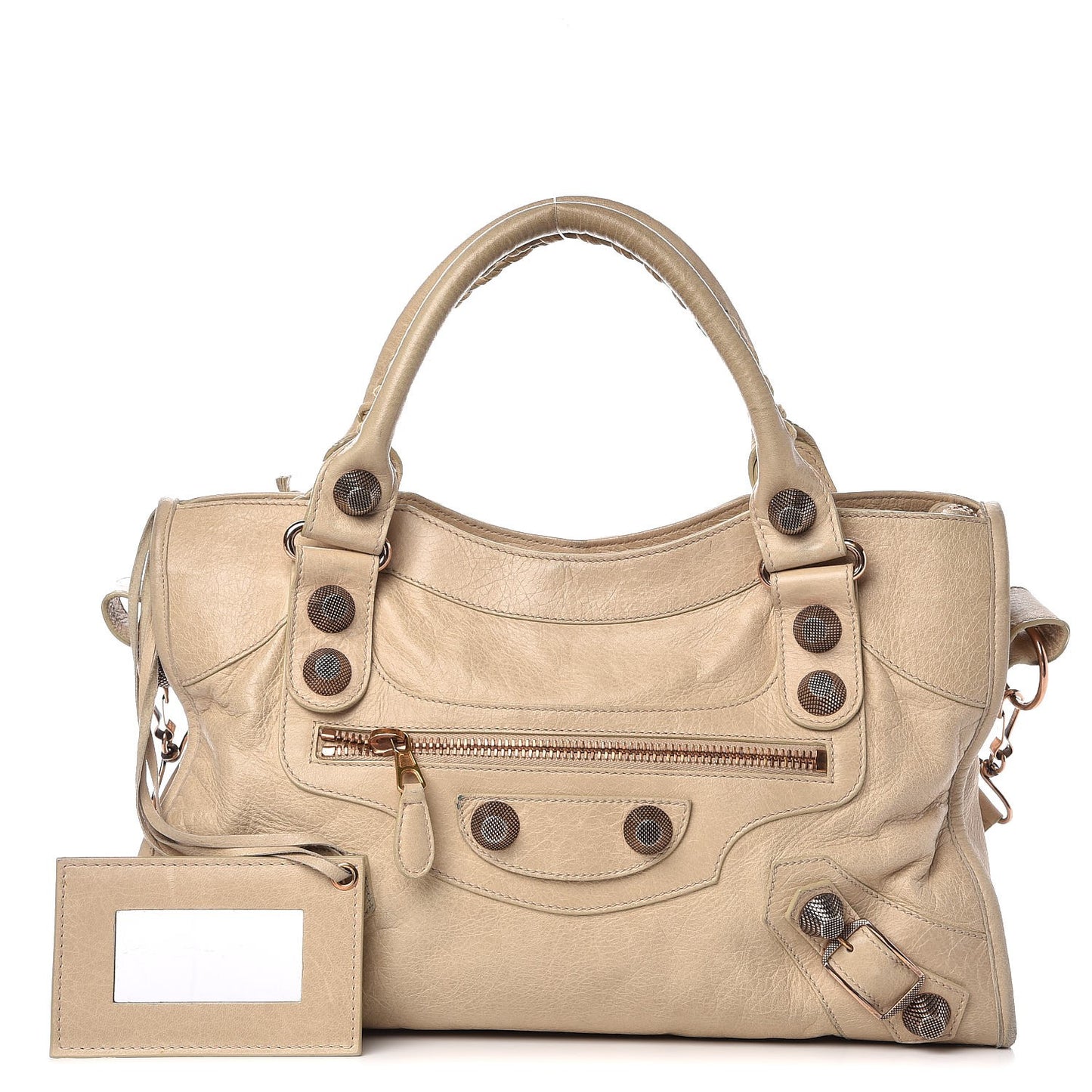 Agneau Giant 21 Rose Gold Hardware City Praline