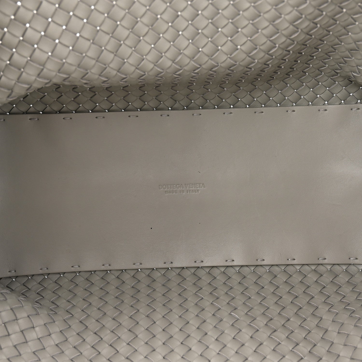 Bottega Veneta Lambskin Intreccio Medium Cabat Agate Grey 5 of 9