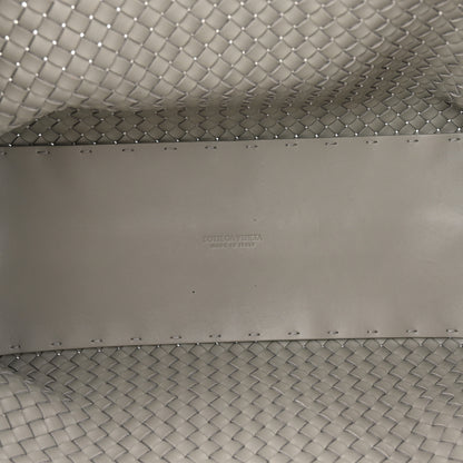 Bottega Veneta Lambskin Intreccio Medium Cabat Agate Grey 5 of 9