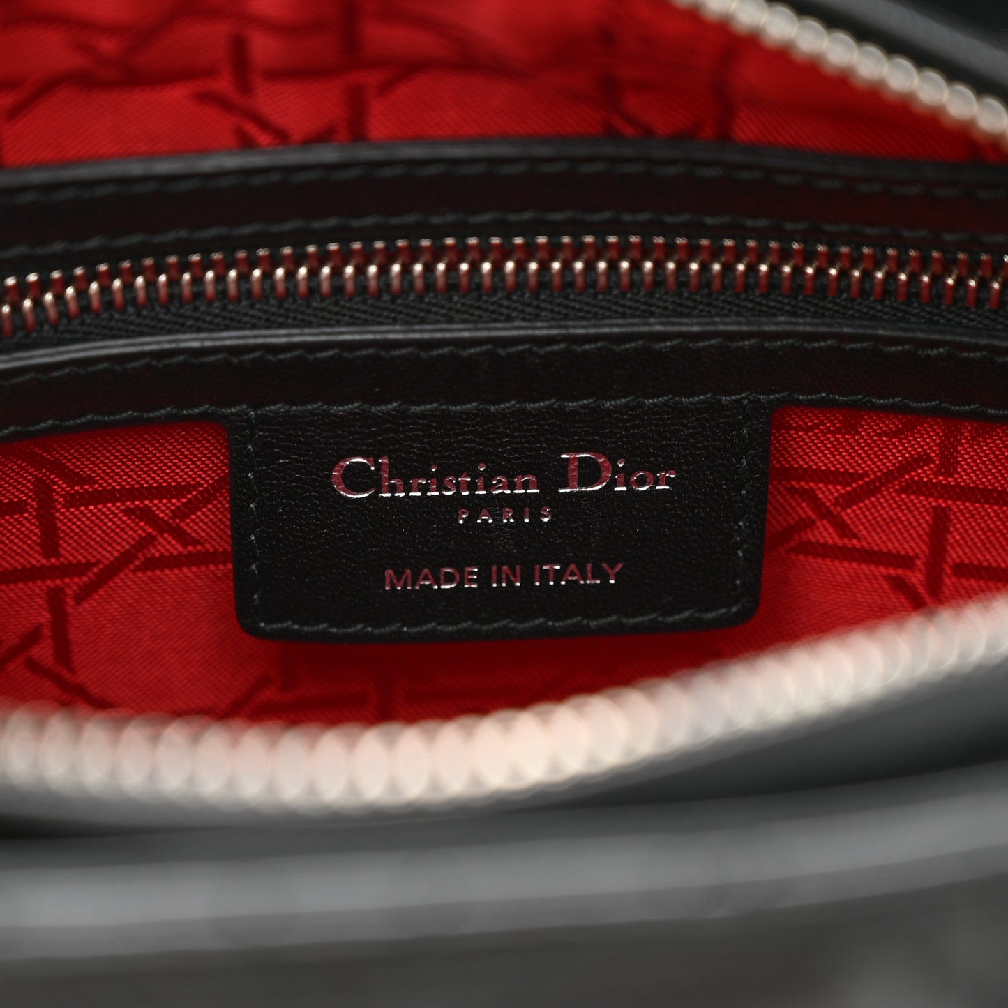 Lambskin Cannage Medium Lady Dior Black