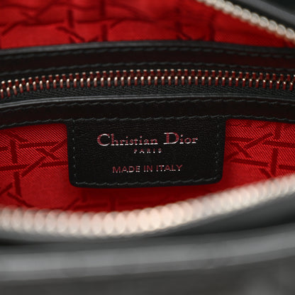 Christian Dior Lambskin Cannage Medium Lady Dior Black 6 of 12