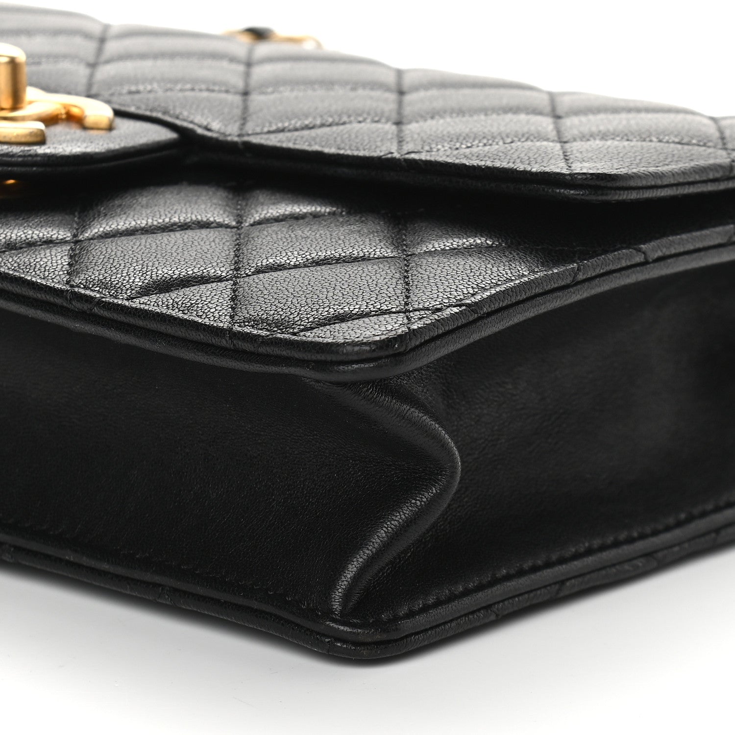 Chanel Goatskin Quilted Small Chic Pearls Flap Black 9 of 9