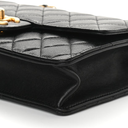 Chanel Goatskin Quilted Small Chic Pearls Flap Black 9 of 9