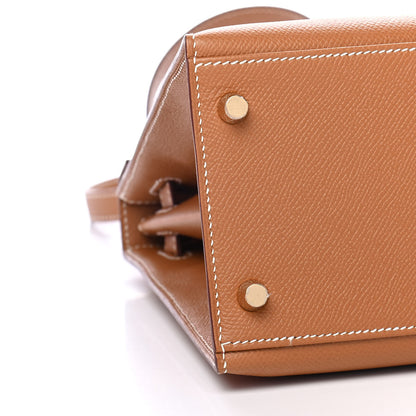 Hermes Epsom Kelly Sellier 28 Gold 9 of 11